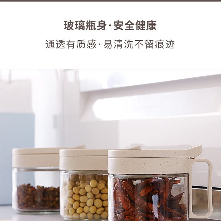 Hivelane Glass Seasoning Jar Set, 3 x 380 mL, C1918 product detail 3