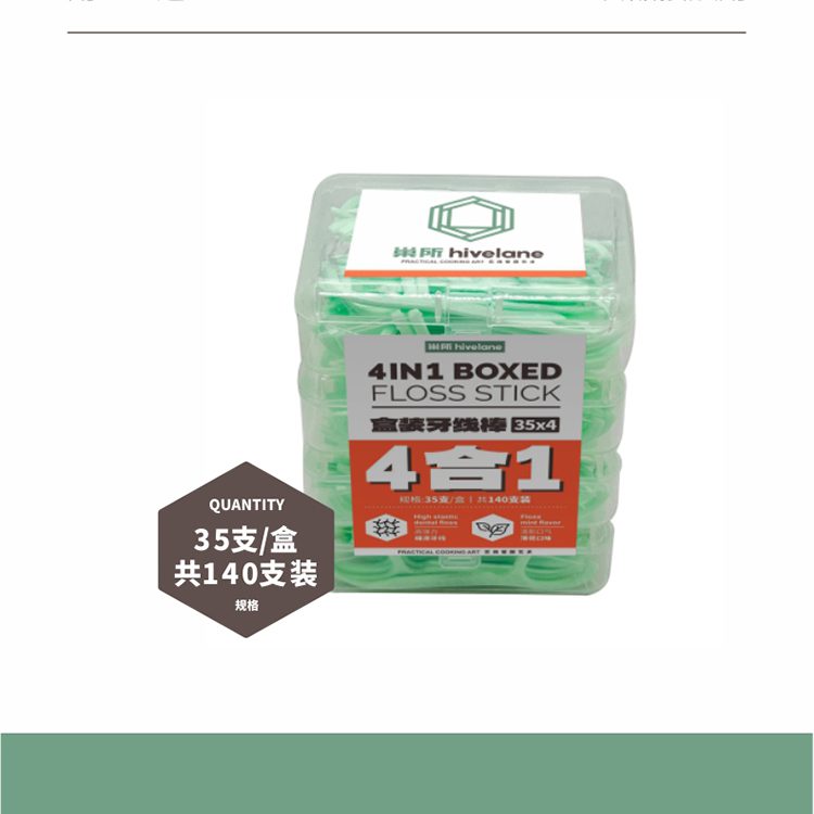 Hivelane 4-in-1 Floss Picks, 140 Count, C1923 product detail 10