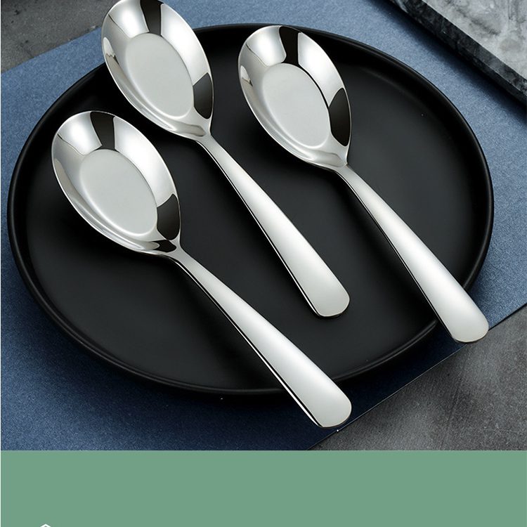 Hivelane 316L Stainless Steel Flat-Bottom Rice Spoon, C1930 product detail 6