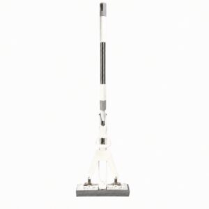 Aodi Q7 white and grey self-wringing sponge mop on a white background