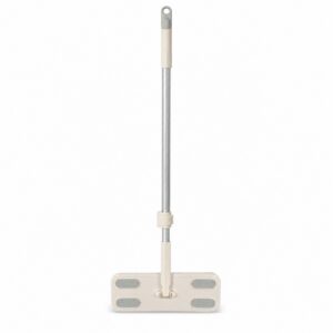 Aodi Q18 cream and grey electrostatic dust mop on a white background