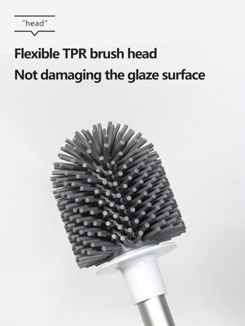 Close-up of the Q17 grey flexible TPR brush head