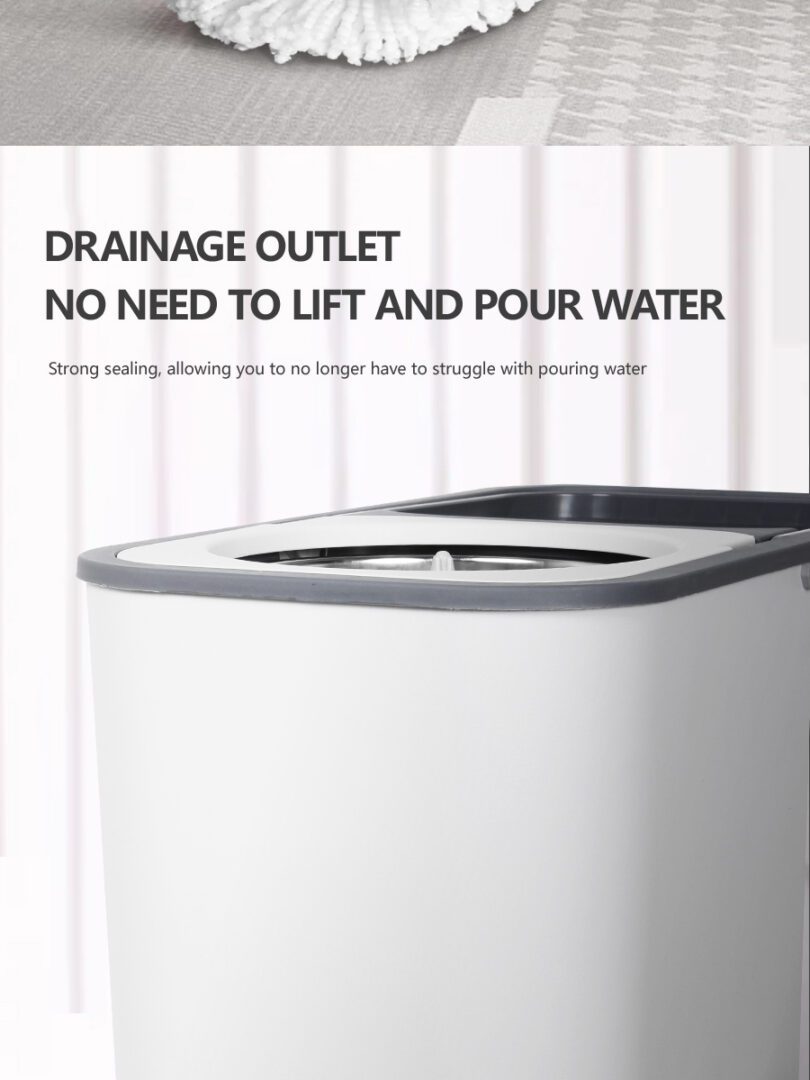 Water draining from the Aodi Q11 bucket outlet